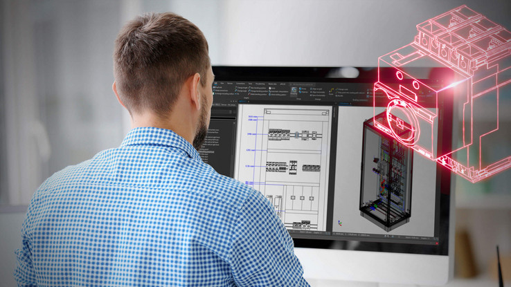 EPLAN Pro Panel for planning control cabinets and switchgear systems in 3D